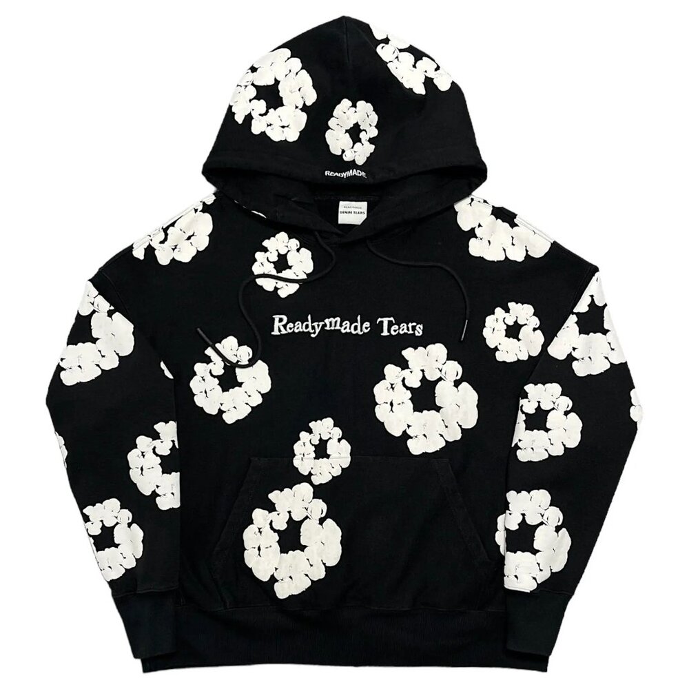 READYMADE x Denim Tears Cotton Wreath Pullover Hoodie Black